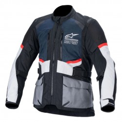 Alpinestars Andes Air Drystar Korumalı Motosiklet Montu Siyah / Gri / Mavi